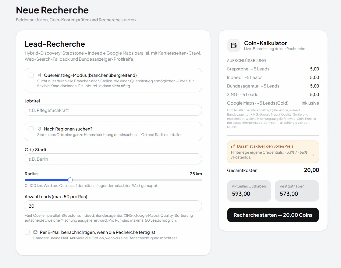 Recherche-Formular